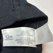 Load image into Gallery viewer, Girls Carters, black cotton leggings / bottoms, GUC, size 12 months,  