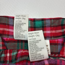 Load image into Gallery viewer, Girls Baby Berry, checked Christmas pyjamas, EUC, size 1,  