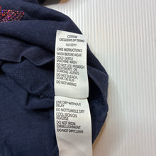 Load image into Gallery viewer, Girls KID, navy cotton tee / top, sequin stars, GUC, size 2,  