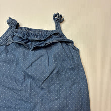 Load image into Gallery viewer, Girls Anko, lightweight chambray cotton overalls, GUC, size 00,  