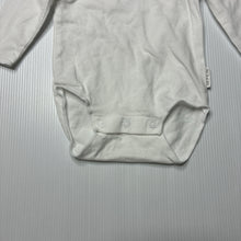 Load image into Gallery viewer, Unisex Bonds, white stretchy bodysuit / romper, EUC, size 0000,  