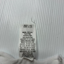Load image into Gallery viewer, Unisex Bonds, white stretchy bodysuit / romper, EUC, size 0000,  