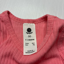 Load image into Gallery viewer, Girls Dymples, ribbed stretchy romper, EUC, size 00,  