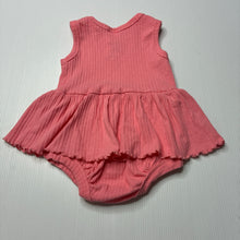Load image into Gallery viewer, Girls Dymples, ribbed stretchy romper, EUC, size 00,  