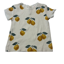 Load image into Gallery viewer, Girls HEMA, stretchy waffle top, lemons, EUC, size 0,  