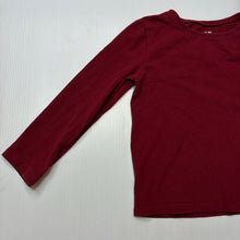 Load image into Gallery viewer, Unisex H&amp;M, stretchy organic cotton blend long sleeve top, EUC, size 3-4,  