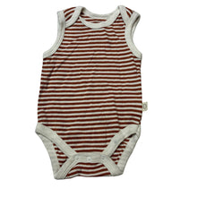 Load image into Gallery viewer, Unisex LUMMI in colour, soft feel organic cotton singletsuit romper, EUC, size 000,  