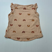 Load image into Gallery viewer, Girls RABBIT + BEAR, organic cotton top, rainbows, EUC, size 2,  