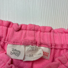 Load image into Gallery viewer, Girls Zara, Disney Baby pink marle shorts, elasticated, EUC, size 3-4,  