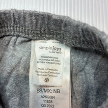 Load image into Gallery viewer, Boys Carters, grey cotton bottoms, elasticated, EUC, size 0000,  