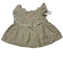 Load image into Gallery viewer, Girls Dymples, embroidered crinkle cotton top, NEW, size 00,  