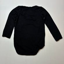 Load image into Gallery viewer, Unisex Bonds, black stretchy bodysuit / romper, GUC, size 2,  