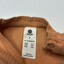 Load image into Gallery viewer, Unisex Dymples, ribbed stretchy tee / top, light mark, FUC, size 2,  