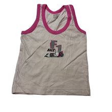 Load image into Gallery viewer, Girls CUCUMBER, cotton singlet top, F1 racing, FUC, size 0,  