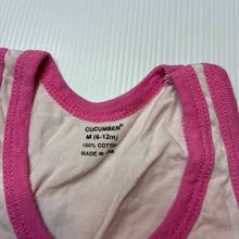 Load image into Gallery viewer, Girls CUCUMBER, cotton singlet top, F1 racing, FUC, size 0,  