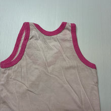 Load image into Gallery viewer, Girls CUCUMBER, cotton singlet top, F1 racing, FUC, size 0,  