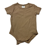 Load image into Gallery viewer, Unisex Target, ribbed organic cotton blend bodysuit / romper, GUC, size 000,  