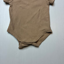 Load image into Gallery viewer, Unisex Target, ribbed organic cotton blend bodysuit / romper, GUC, size 000,  