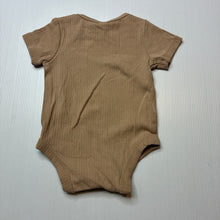 Load image into Gallery viewer, Unisex Target, ribbed organic cotton blend bodysuit / romper, GUC, size 000,  