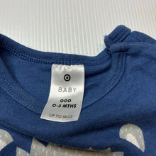 Load image into Gallery viewer, Boys Target, soft cotton bodysuit / romper, GUC, size 000,  