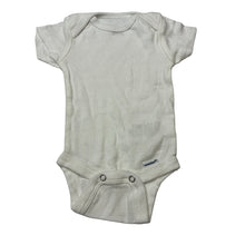 Load image into Gallery viewer, Unisex Gerber, white cotton onesies romper, EUC, size 0000,  