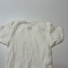 Load image into Gallery viewer, Unisex Gerber, white cotton onesies romper, EUC, size 0000,  