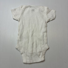 Load image into Gallery viewer, Unisex Gerber, white cotton onesies romper, EUC, size 0000,  