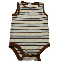 Load image into Gallery viewer, Unisex Target, ribbed organic cotton blend bodysuit / romper, EUC, size 0,  