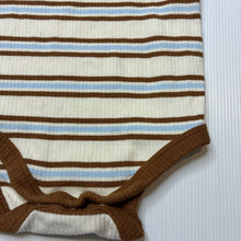 Load image into Gallery viewer, Unisex Target, ribbed organic cotton blend bodysuit / romper, EUC, size 0,  