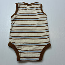Load image into Gallery viewer, Unisex Target, ribbed organic cotton blend bodysuit / romper, EUC, size 0,  