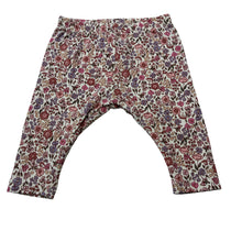 Load image into Gallery viewer, Girls Target, floral organic cotton blend leggings / bottoms, EUC, size 0000,  