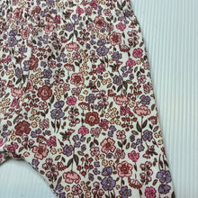 Load image into Gallery viewer, Girls Target, floral organic cotton blend leggings / bottoms, EUC, size 0000,  