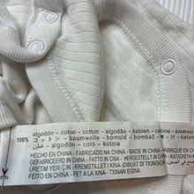 Load image into Gallery viewer, Unisex Zara, white ribbed cotton bodysuit / romper, EUC, size 000,  