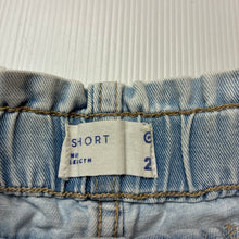 Load image into Gallery viewer, Girls Target, lightweight denim shorts, elasticated, GUC, size 2,  