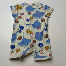 Load image into Gallery viewer, Unisex LINDEX BABY, organic cotton zip romper, GUC, size 000,  