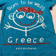 Load image into Gallery viewer, Boys Greek Collection, blue cotton tee / top, EUC, size 2,  