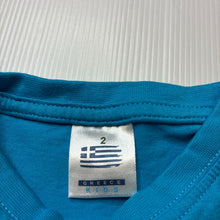 Load image into Gallery viewer, Boys Greek Collection, blue cotton tee / top, EUC, size 2,  