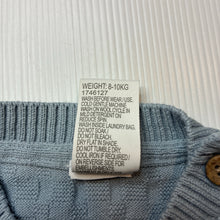 Load image into Gallery viewer, Unisex Baby Baby, knitted cotton short sleeve top, EUC, size 0,  
