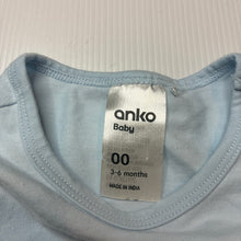 Load image into Gallery viewer, Boys Anko, embroidered stretchy bodysuit / romper, GUC, size 00,  