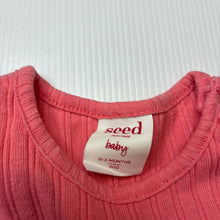 Load image into Gallery viewer, Girls Seed, pink ribbed / crinkle cotton dress, EUC, size 000, L: 35cm