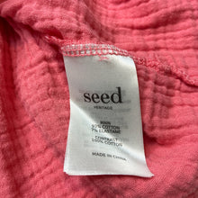Load image into Gallery viewer, Girls Seed, pink ribbed / crinkle cotton dress, EUC, size 000, L: 35cm