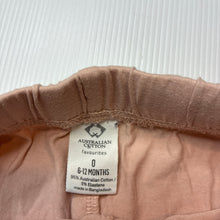 Load image into Gallery viewer, Girls Favourites, lightweight stretchy shorts, elasticated, GUC, size 0,  