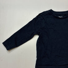 Load image into Gallery viewer, Unisex Anko, navy cotton long sleeve tee / top, EUC, size 1,  