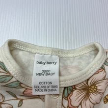 Load image into Gallery viewer, Girls Baby Berry, floral soft cotton romper, EUC, size 0000,  