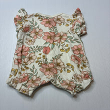 Load image into Gallery viewer, Girls Baby Berry, floral soft cotton romper, EUC, size 0000,  