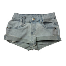 Load image into Gallery viewer, Girls Anko, blue stretch denim shorts, adjustable, FUC, size 2,  
