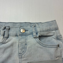 Load image into Gallery viewer, Girls Anko, blue stretch denim shorts, adjustable, FUC, size 2,  