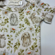 Load image into Gallery viewer, Girls Julien &amp; Co, soft feel bamboo / cotton bodysuit / romper, EUC, size 000-00,  
