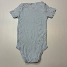 Load image into Gallery viewer, Unisex Anko, blue cotton bodysuit / romper, GUC, size 0,  