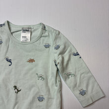 Load image into Gallery viewer, Unisex Anko, stretchy bodysuit / romper, dinosaurs, EUC, size 000,  